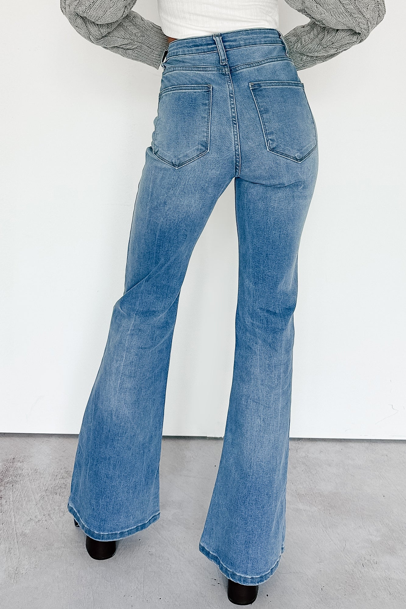Lane Denim Signature 8 Flare Jeans (Medium Wash) · NanaMacs
