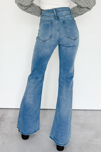 Lane Denim Signature 8 Flare Jeans (Medium Wash) - NanaMacs