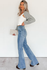 Lane Denim Signature 8 Flare Jeans (Medium Wash) - NanaMacs