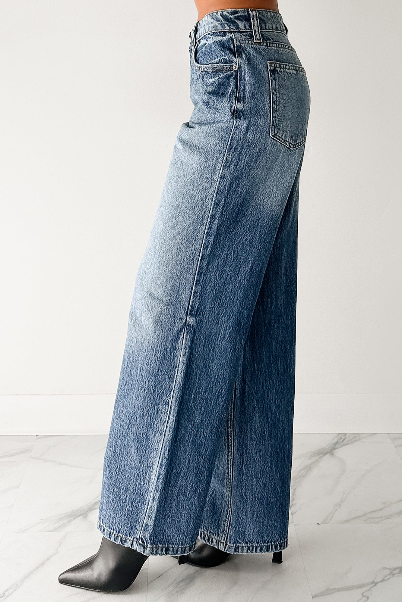 Adelyn Mid Rise Baggy Cello Jeans (Medium) - NanaMacs