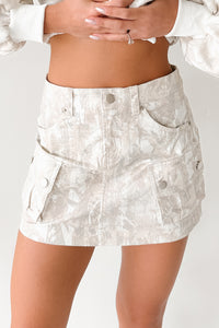 Hidden Beauty Papermoon Cargo Mini Skirt (Camo) - NanaMacs