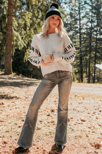 Whistling Woods Stitch Detail Sweater (Oatmeal) - NanaMacs