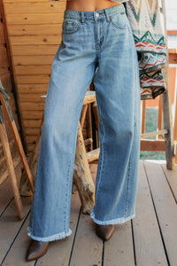 Bradley Mid Rise Wide Leg Cello Jeans (Medium) - NanaMacs