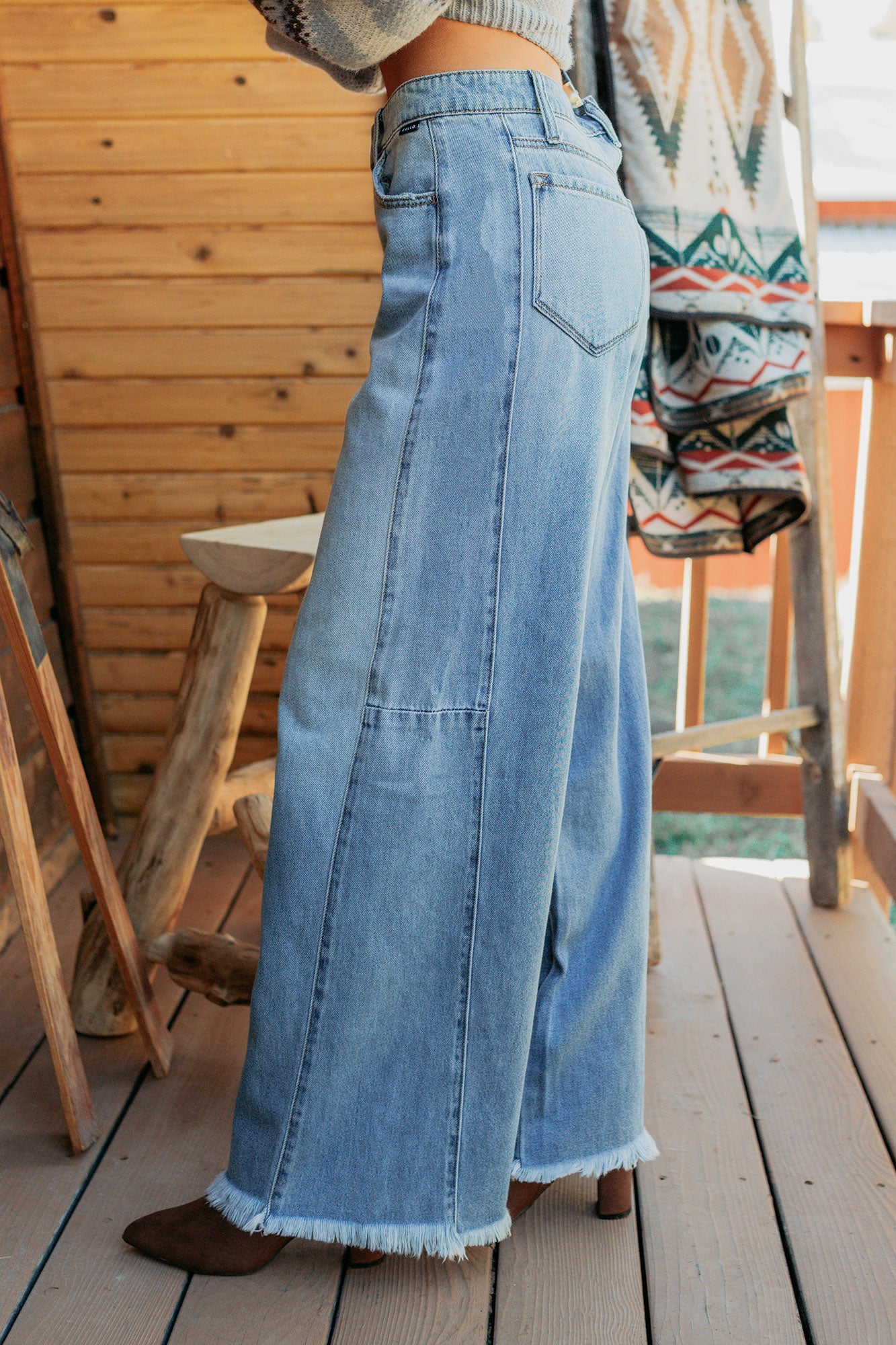 Bradley Mid Rise Wide Leg Cello Jeans (Medium) - NanaMacs