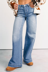 Ramon Wide Leg Jemina Denim Jeans (Medium) - NanaMacs