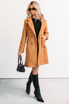 Downtown Drift Button Up Lightweight Coat (Camel) - NanaMacs