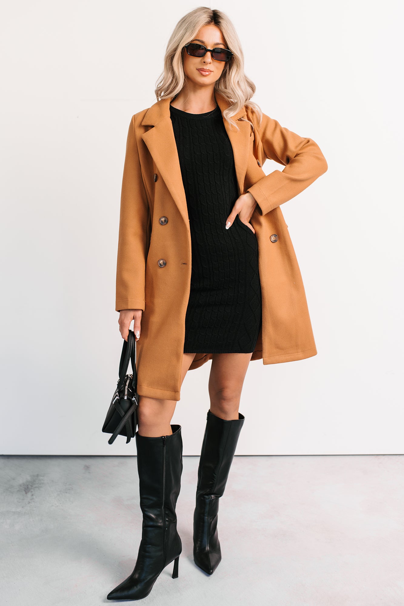 Downtown Drift Button Up Lightweight Coat (Camel) - NanaMacs