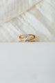 Classy Kate Asymmetric Diamond Ring (Gold) - NanaMacs