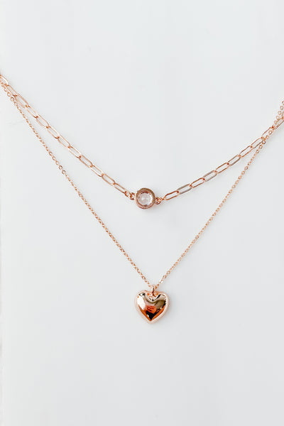 So Much To Say Layered Heart Necklace (Gold) - NanaMacs