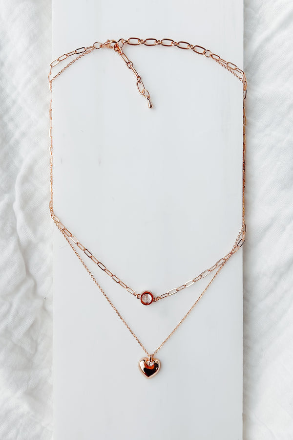 So Much To Say Layered Heart Necklace (Gold) - NanaMacs