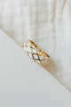 Just Being Cute Textured Ring (White) - NanaMacs