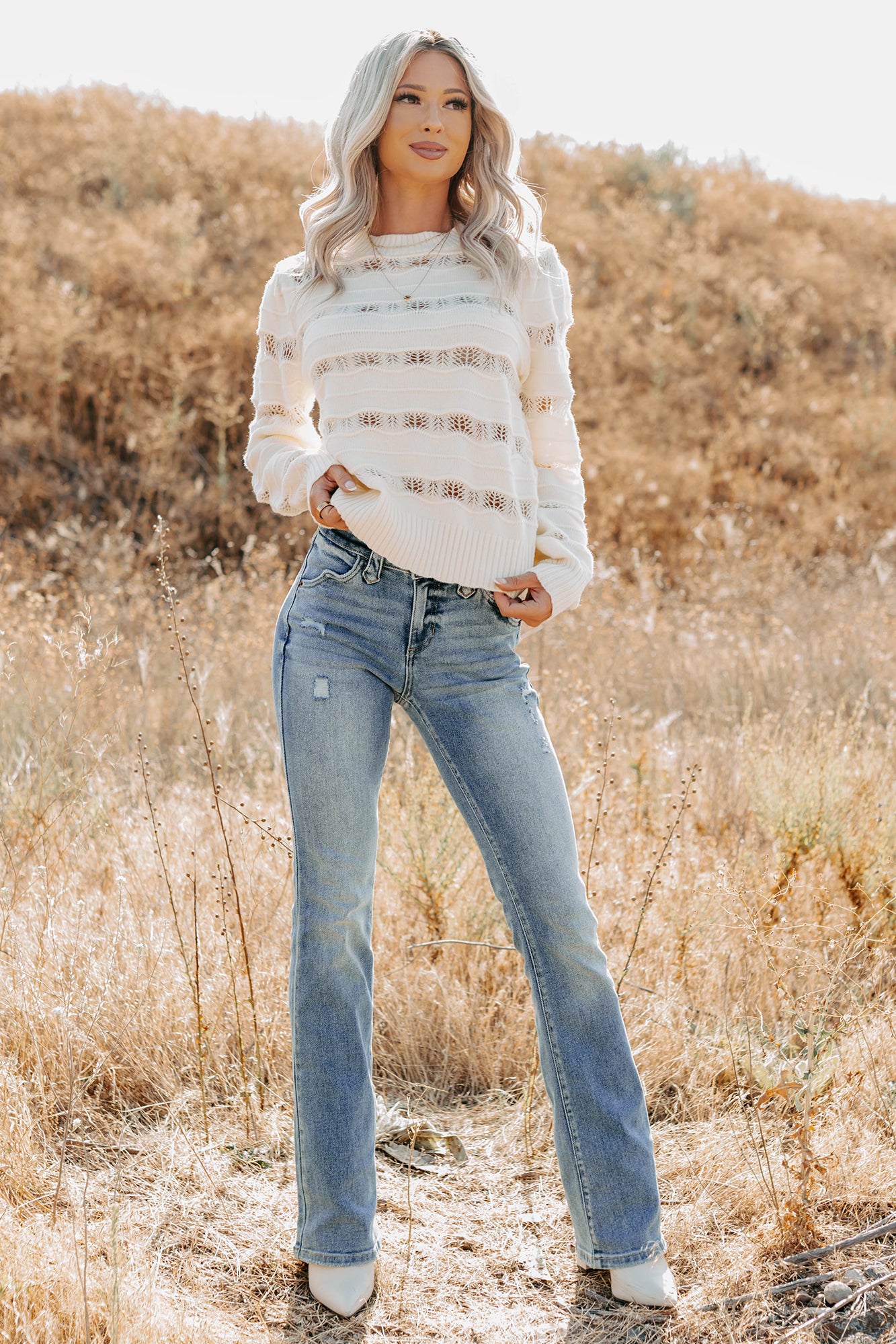 Ashford Mid Rise Bootcut Cello Jeans (Light) - NanaMacs