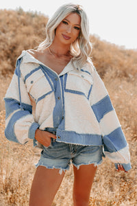 Daydream Date Frayed Quilted POL Jacket (Cream/Multi) - NanaMacs