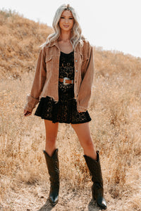 Promise Me Forever POL Corduroy Shacket (Camel) - NanaMacs