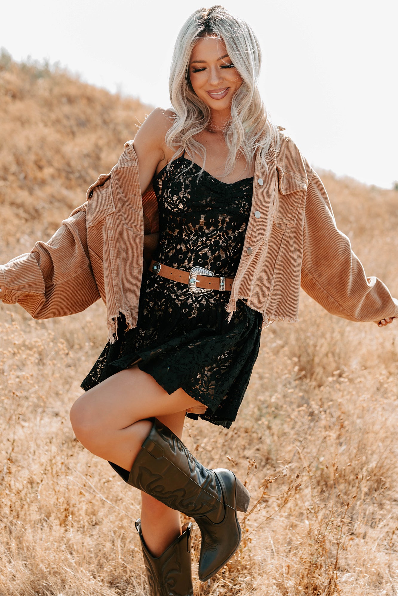 Promise Me Forever POL Corduroy Shacket (Camel) - NanaMacs