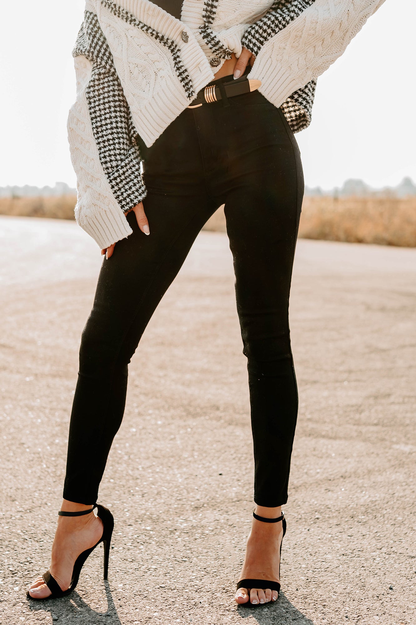 Rogue High Rise Super Skinny Cello Jeans (Black) - NanaMacs