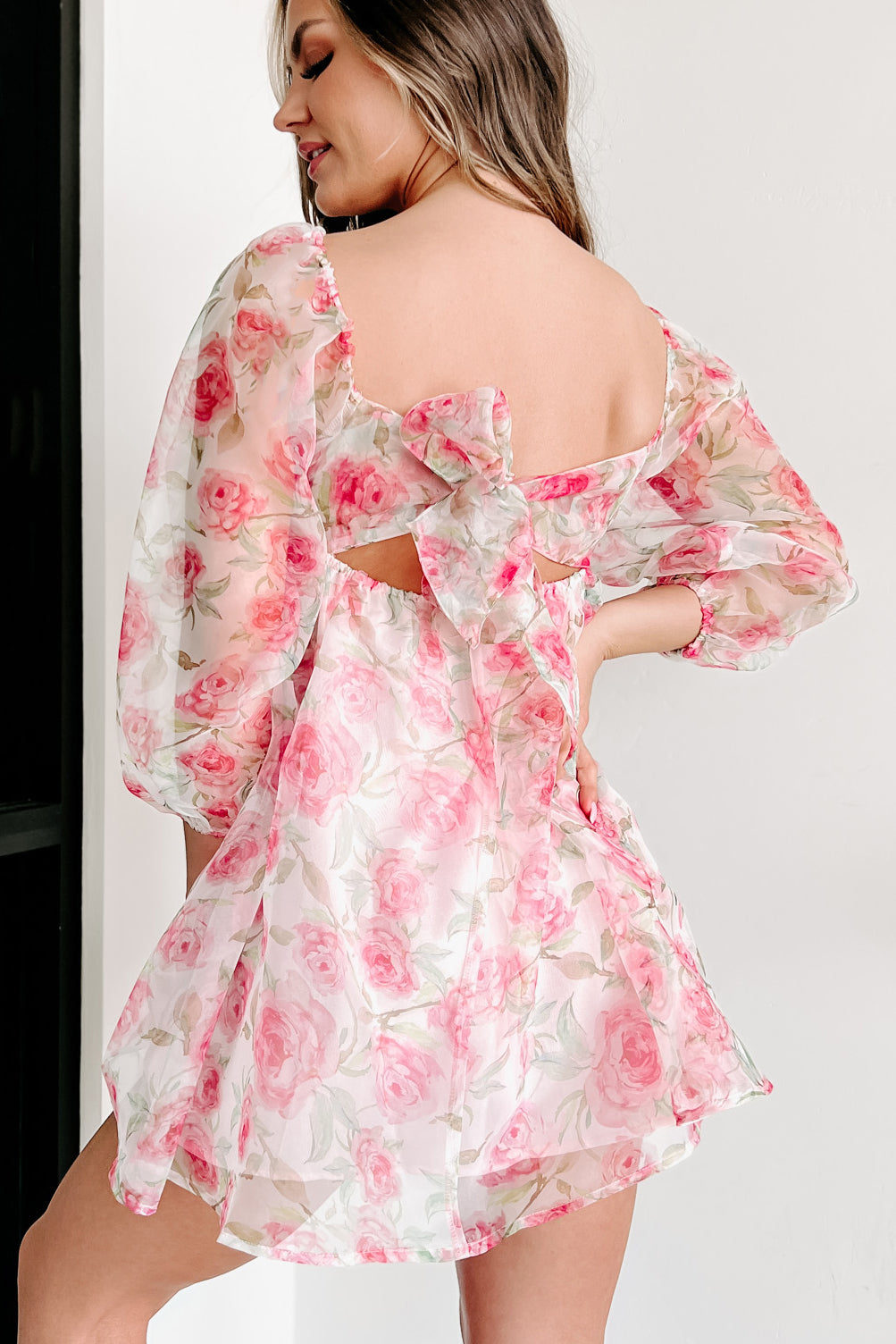 Jennifer Floral Baby Doll Dress in Pink  Cute formal dresses, Preppy  dresses, Cute dresses