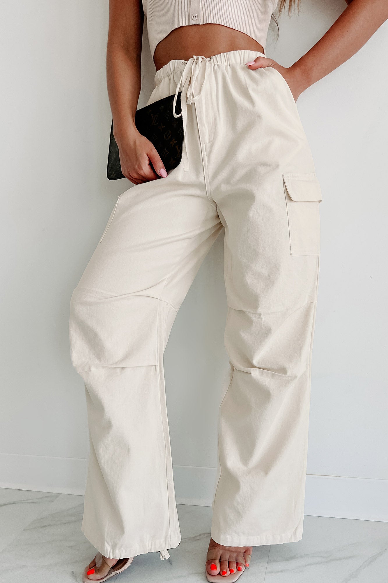 Allegra K Women's Drawstring Elastic High Rise Silky Solid Satin Pants :  Target