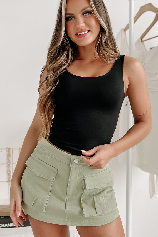 Steadfast & True Scoop Neck Tank Top (Black) - NanaMacs