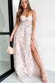 Gifted With Beauty Sweetheart Floral Maxi Dress (Blush) - NanaMacs