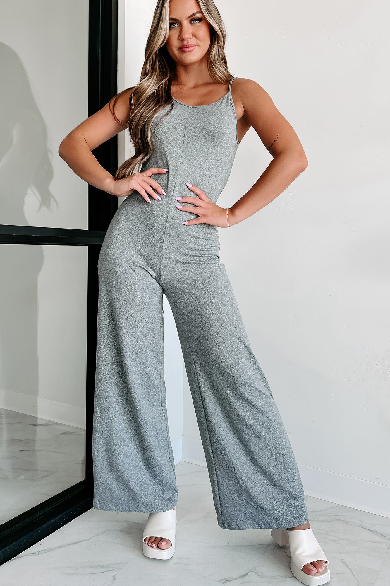 Wide leg store cami jumpsuit