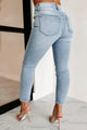 Darcy Sneak Peek High Rise Crop Skinny Jeans (Light Wash) - NanaMacs