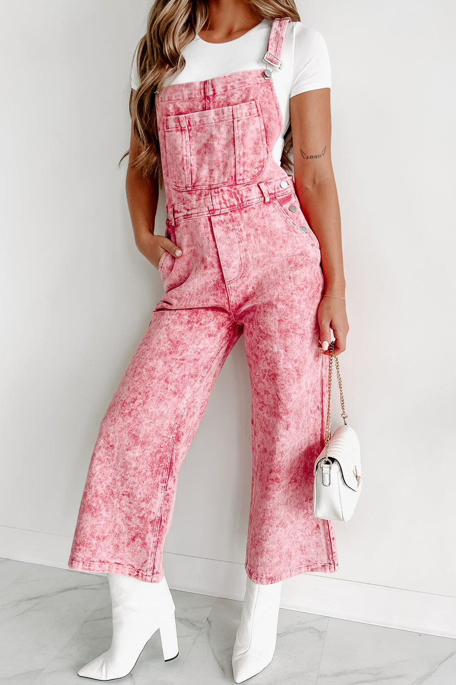 Always Problematic Mineral Wash Overalls (Vintage Ruby) - NanaMacs