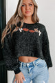 Spooky Special Sequin Tinsel Sweater (Black) - NanaMacs