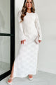 Poolside Hottie Long Sleeve Lace Maxi Cover-Up Dress (Cream) - NanaMacs