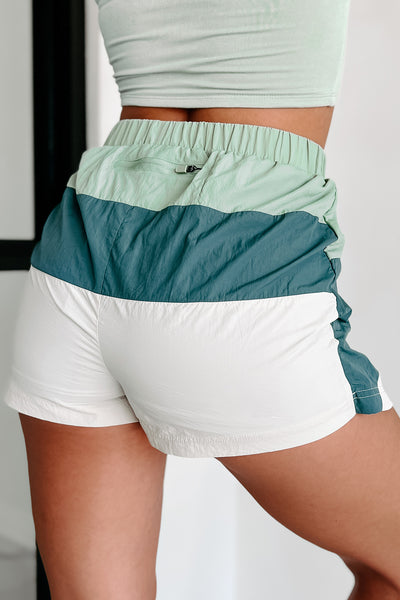 Finding New Trails Colorblock Active Skort (Sage Multi) - NanaMacs