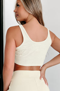 Scoop Neck Crop Tank (French Vanilla) - NanaMacs