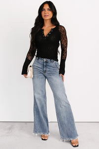 Jack High Rise Wide Leg Judy Blue Jeans (Medium) - NanaMacs