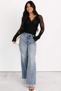 Jack High Rise Wide Leg Judy Blue Jeans (Medium) - NanaMacs