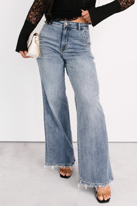 Jack High Rise Wide Leg Judy Blue Jeans (Medium) - NanaMacs