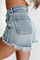 Over The Heartbreak Distressed Denim Shorts (Medium Denim) - NanaMacs