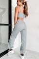 Kick Back & Relax Quilted Loungewear Set (Heather Grey) - NanaMacs