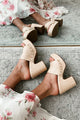 Coastal Classic Studded Platform Sandals (Beige Raffia) - NanaMacs