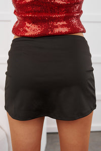 Stay Fearless Built-In Shorts Mini Skirt (Black)