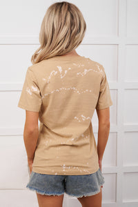 "Go Home Cupid You're Drunk" Graphic T-Shirt (Tan Bleached) - NanaMacs