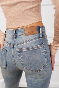 Hobbs High Rise Flare Hidden Jeans (Medium Light) - NanaMacs