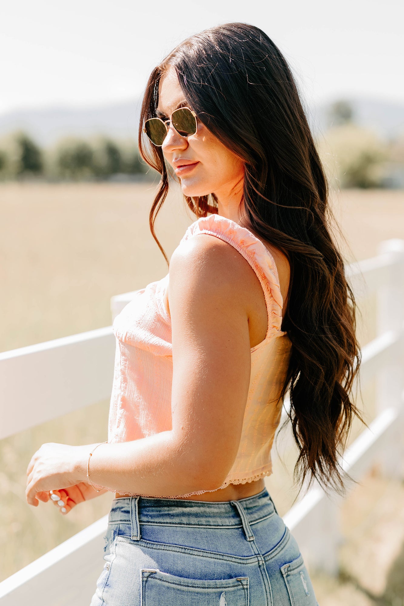 Feel The Rush Floral Tie-Front Top (Light Pink) · NanaMacs
