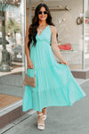 Just A Feeling Sleeveless Maxi Dress (Jade) - NanaMacs