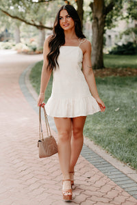 Sugar Rush Crush Floral Mini Dress (Cream) - NanaMacs