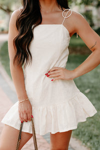 Sugar Rush Crush Floral Mini Dress (Cream) - NanaMacs