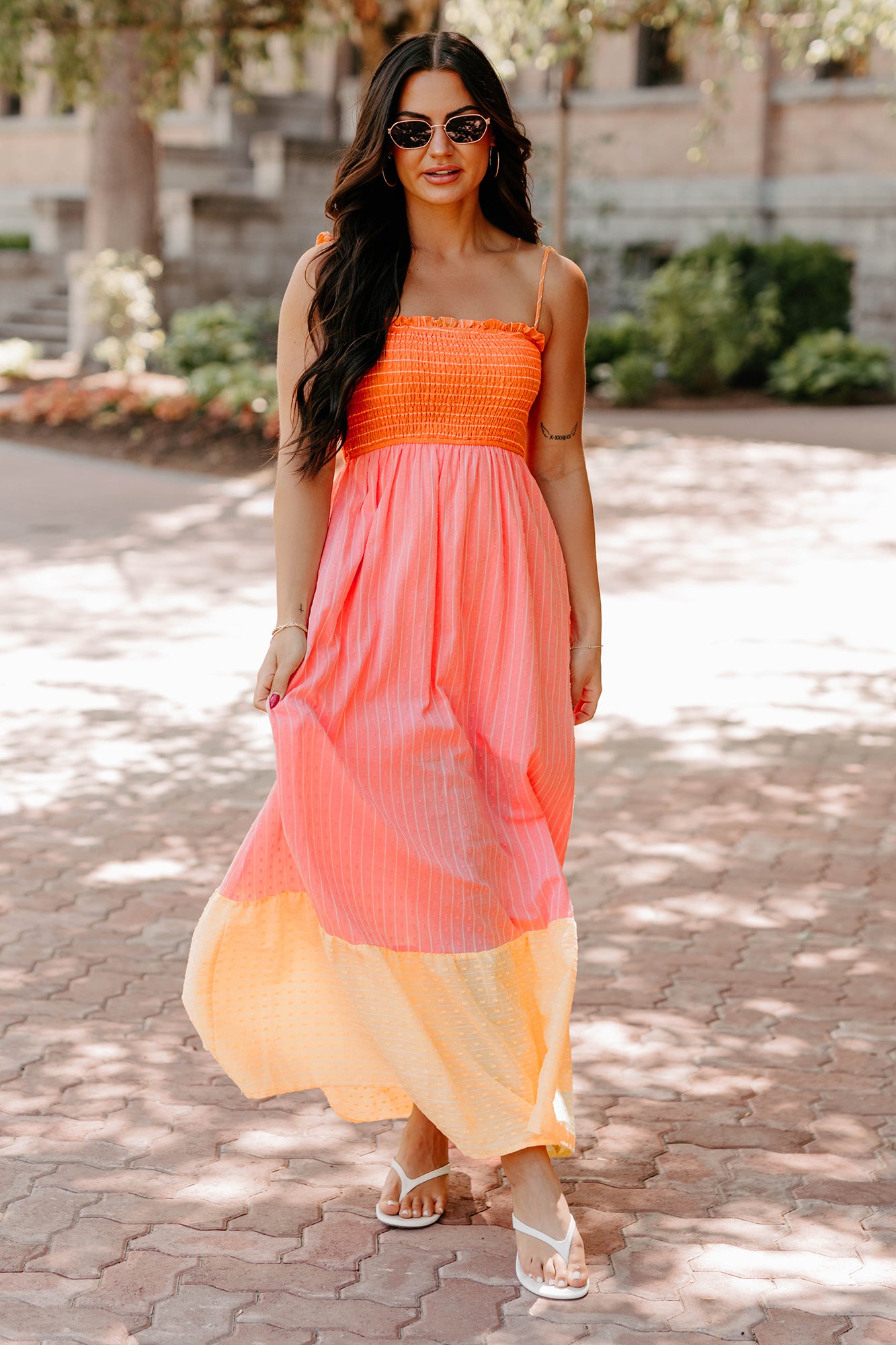 Women's Sunkissed & Sassy Colorblock Maxi Dress