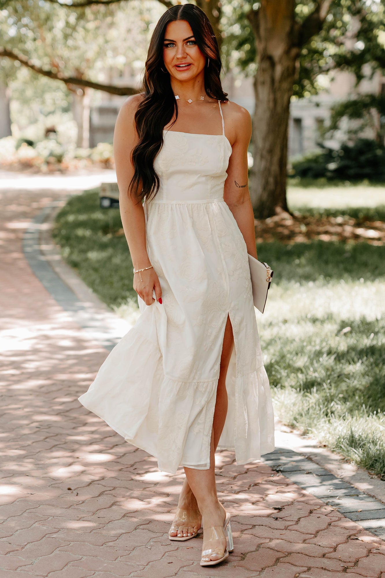 Soul Full Of Sunshine Floral Maxi Dress (Ivory) - NanaMacs