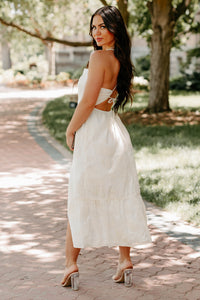 Soul Full Of Sunshine Floral Maxi Dress (Ivory) - NanaMacs