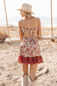 Made Of Magic Sleeveless Floral Mini Dress (Sorbet) - NanaMacs