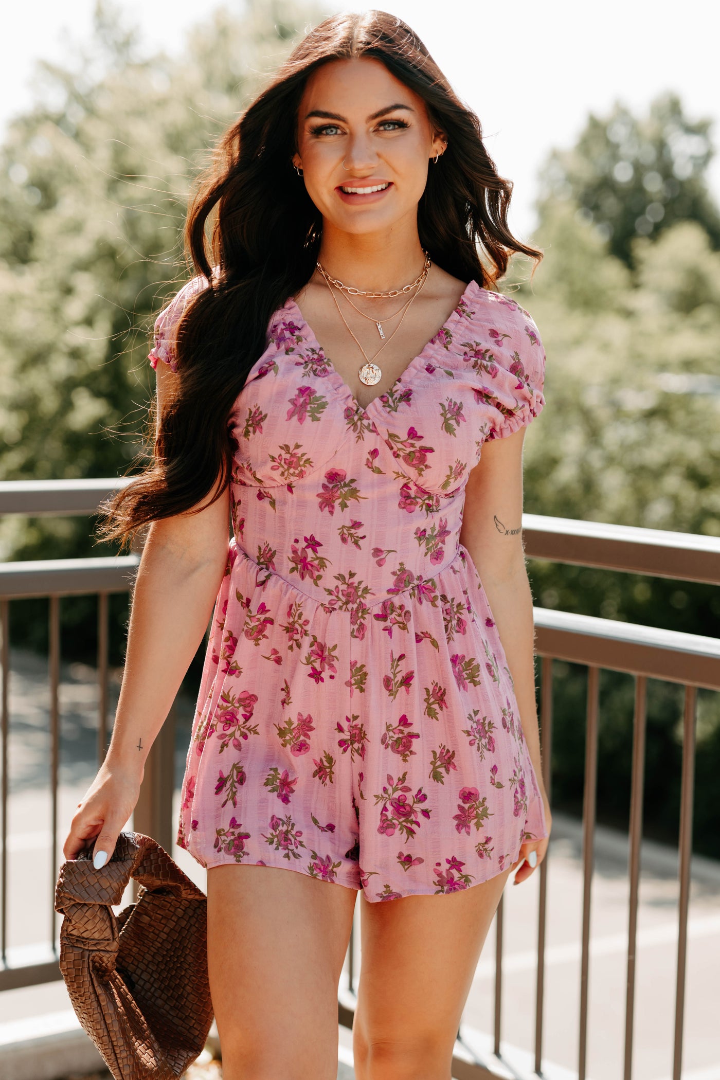 pink dress romper Erica Romper Dress - Pink, Large | Hazel and Olive