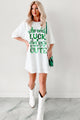 "When You're This Cute" Sequin Mini Dress (White) - NanaMacs